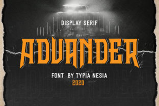 Advander: A Bold Display Font for Editorial Design and Digital Publishing
