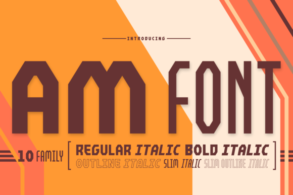 AM: A Bold Display Font with Personality to Spare