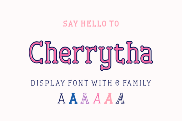 Cherrytha Font: A Playful Display Typeface for Business Branding