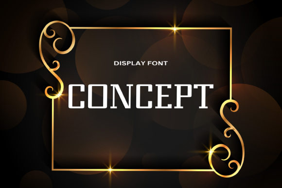 Concept Font: A Dynamic Display Typeface for Modern Web Design