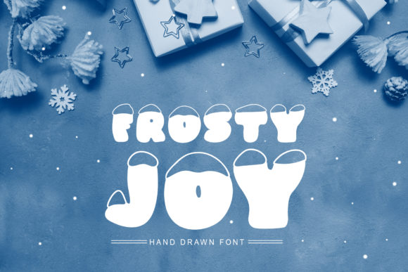 Frosty Joy: A Winter-Inspired Display Font for Handmade Holiday Crafts