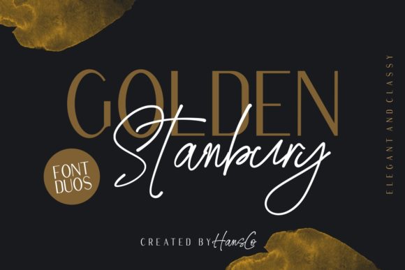 Golden Stanbury: A Luxurious Display Font with Romantic Flair
