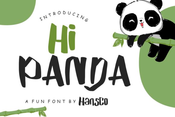 Hi Panda: A Fresh Display Font for Playful Brand Identities