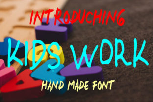 Kids Work: A Sweet Display Font for Handmade Labels, Invitations & More