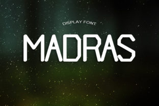 Madras: A Bold Display Font for Crafters and Product Designers