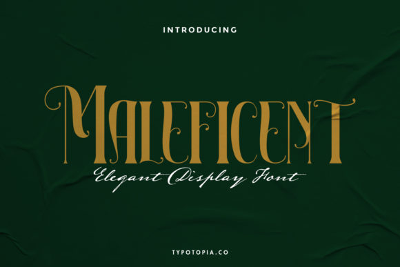 Maleficent: A Fairy Tale Display Font for Modern Web Design
