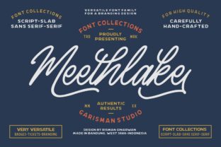Meethlake: A Light & Sweet Display Font for Warm Brand Identities