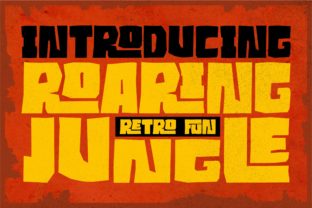 Roaring Jungle: A Bold Display Font for Retro Branding Projects