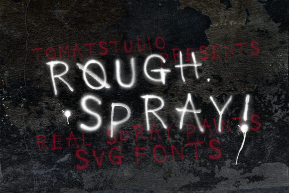 Rough Spray: A Bold Display Font for Editorial Edge
