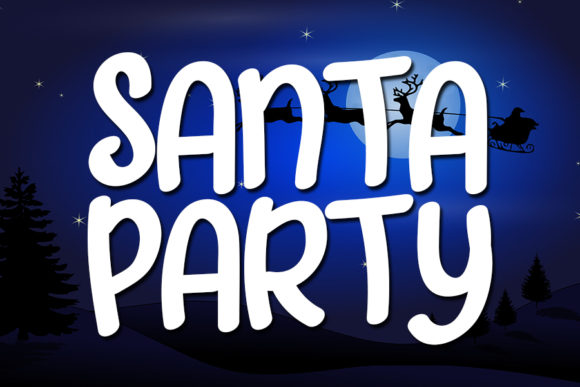 Santa Party: A Quirky Display Font for Creative Web Design Projects