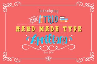 Trio Apriliana: A Nostalgic Display Font That Elevates Brand Design