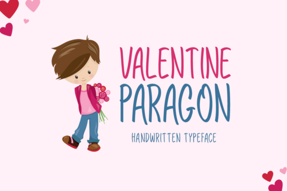 Valentine Paragon: A Romantic Display Font for Digital Love Stories