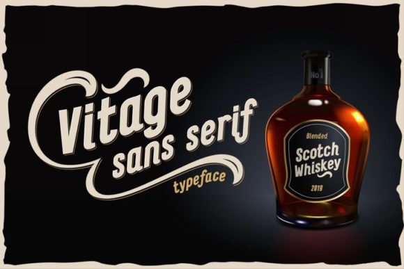 Vitage: A Vintage Display Font for Bold Marketing Visuals