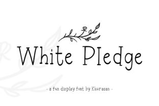 White Pledge: A Display Font That Elevates Small Business Branding
